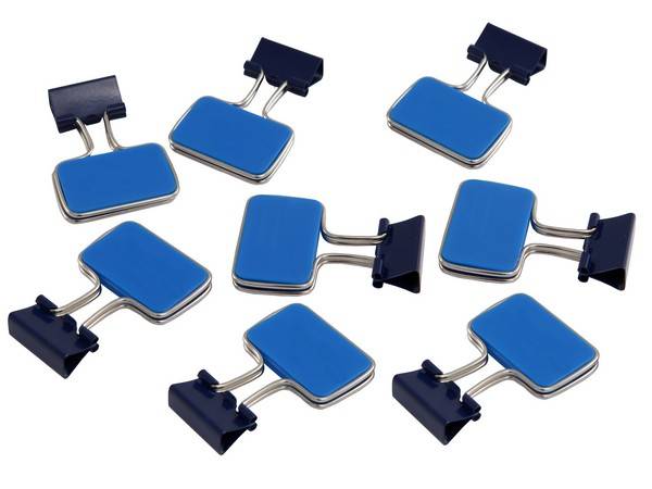 PVC Bag & Clips - Blue