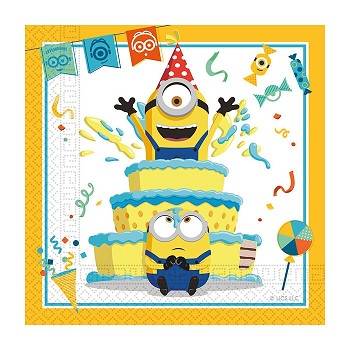 MINIONS ROG TWO PLY PAPRR NAPKINS 33X33CM 20CT
