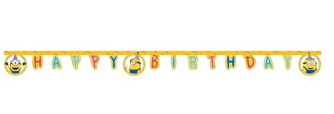 MINIONS ROG HAPPY BIRTHDAY DIE-CUT BANNER 1CTP