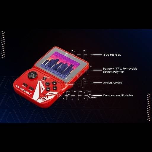 VX Gaming Nostalgia Series Handheld Retro Game Station with