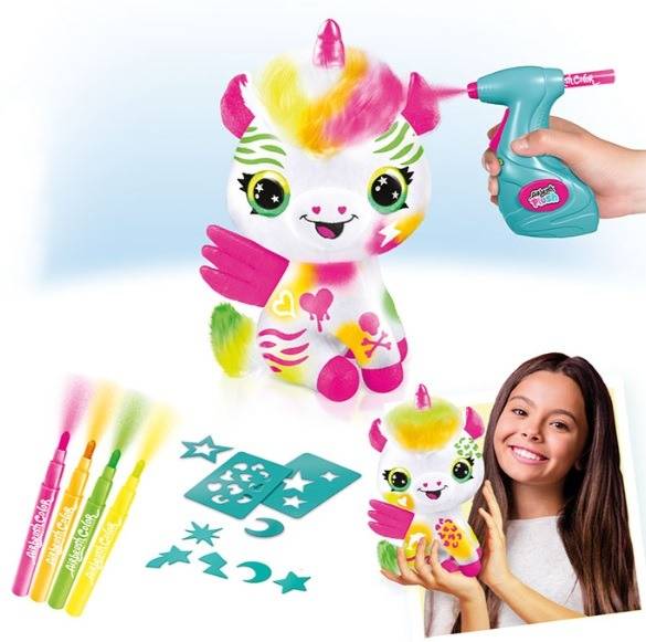 STYLE 4 EVER A/BRUSH PLUSH NEON UNICORN