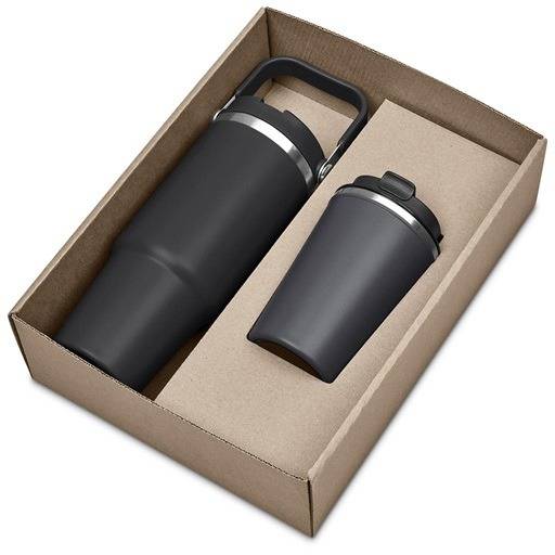 Kooshty Waikos Drinkware Gift set - Charcoal