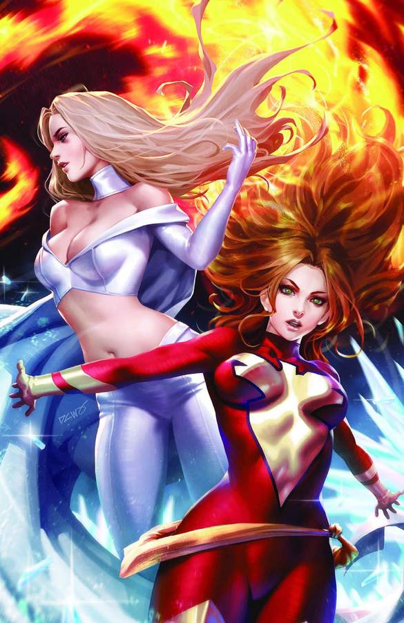 GIANT SIZE X-MEN JEAN GREY & EMMA FROST #1 DX DERRICK CHEW VIRGIN VARIANT