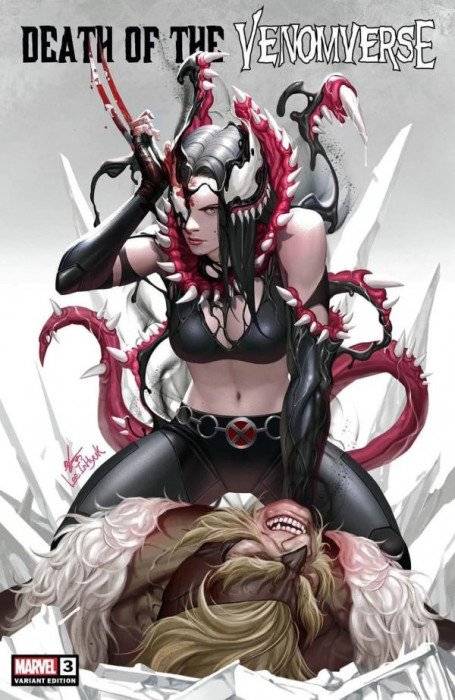 Death Of The Venomverse #3 Inhyuk Lee Venomized X-23 Trade & Virgin Exclusive Set.