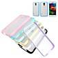 Candy Color Transparent Non-Slip Hard Back Cover for Samsung Galaxy S5 - Black