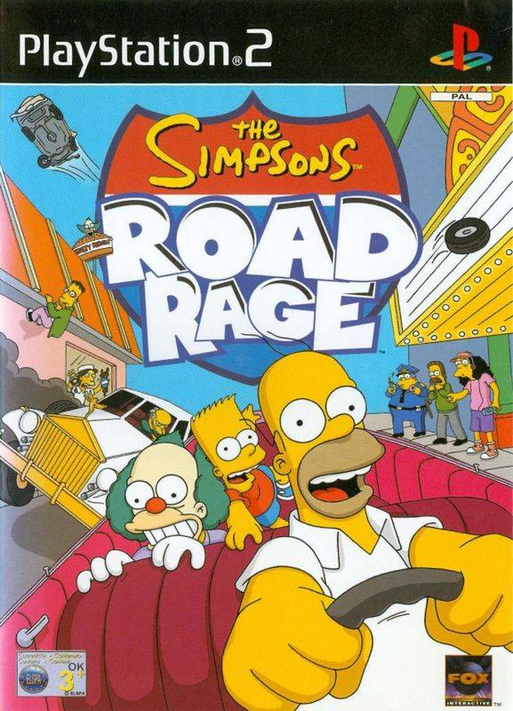 PS2 The Simpsons Road Rage