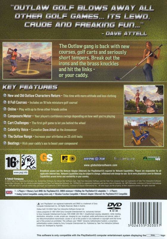 PS2 Outlaw Golf 2