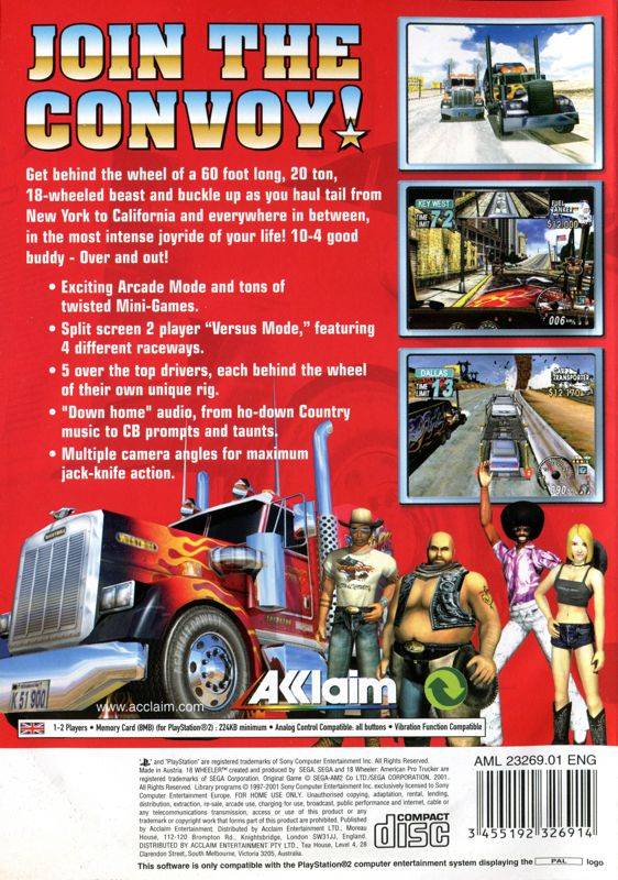 PS2 18 Wheeler American Pro Trucker