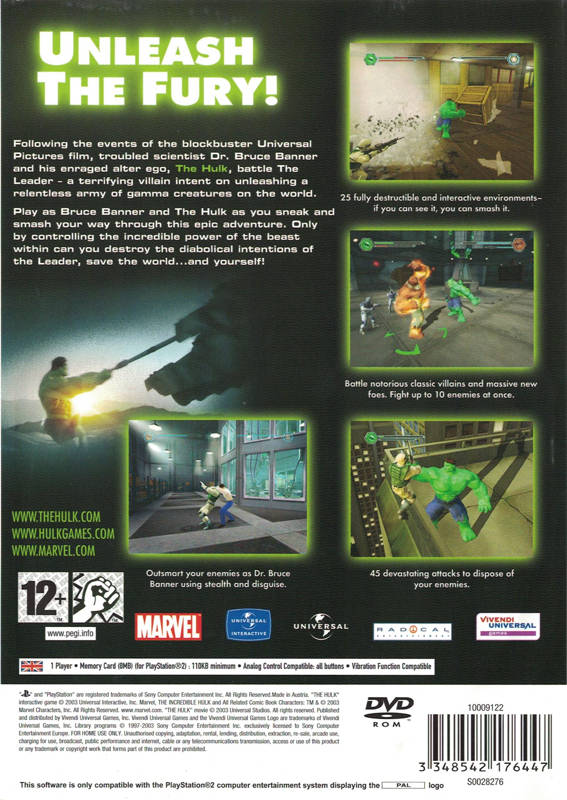 PS2 The Hulk