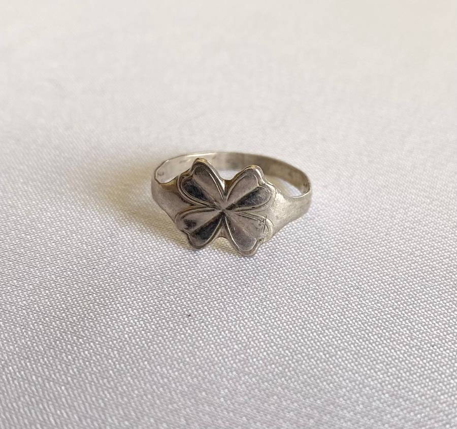 Ring - 925 Silver Toe Ring With Clover Pattern on Top #ML168