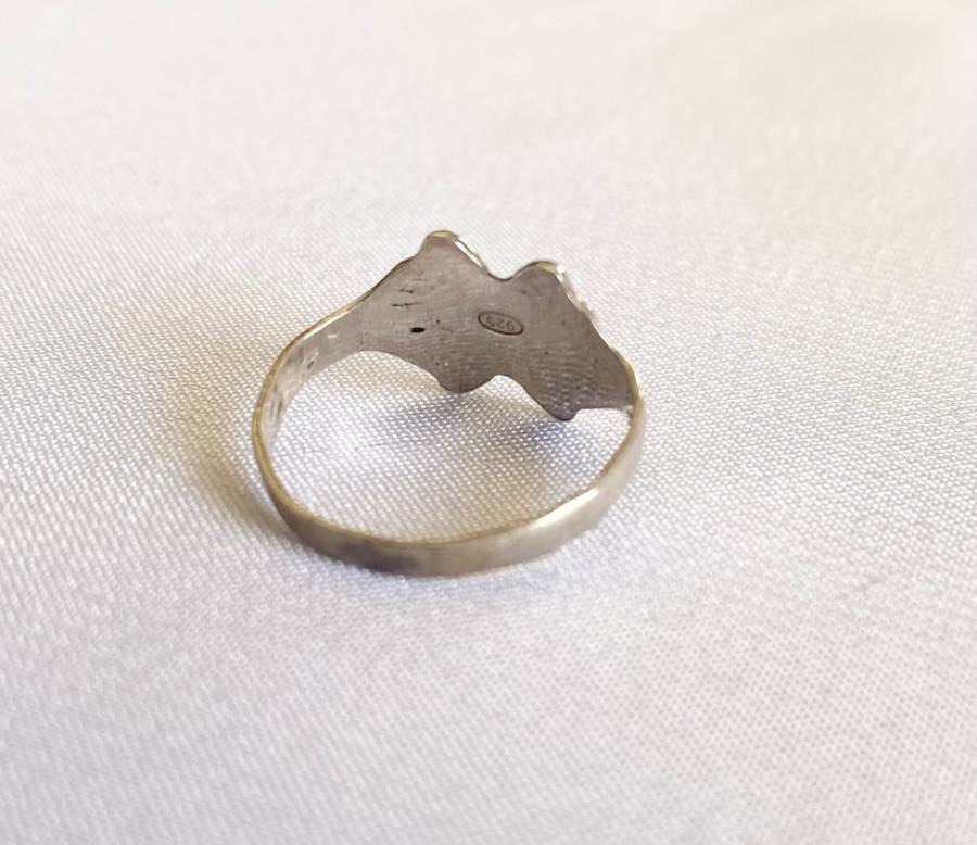 Ring - 925 Silver Toe Ring With Clover Pattern on Top #ML168