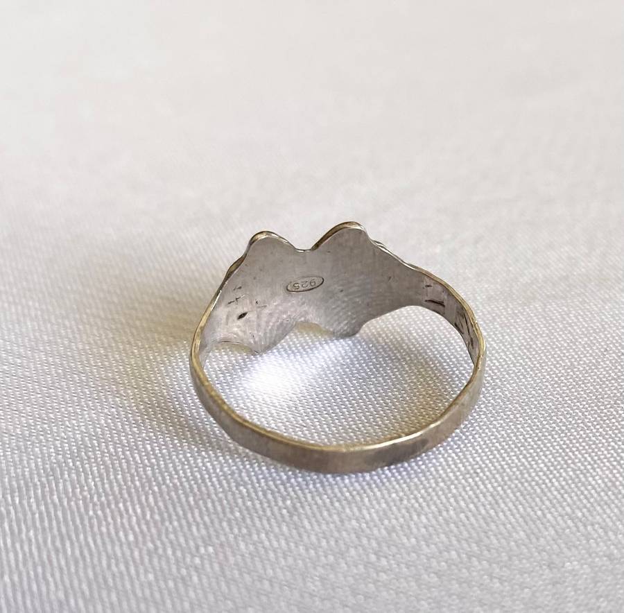Ring - 925 Silver Toe Ring With Clover Pattern on Top #ML168