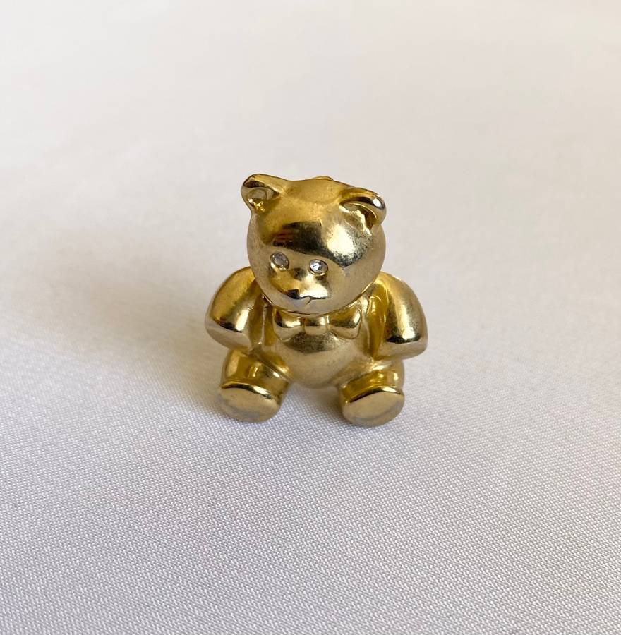 Brooch - Teddy Bear Design. Gold Colour #ML181