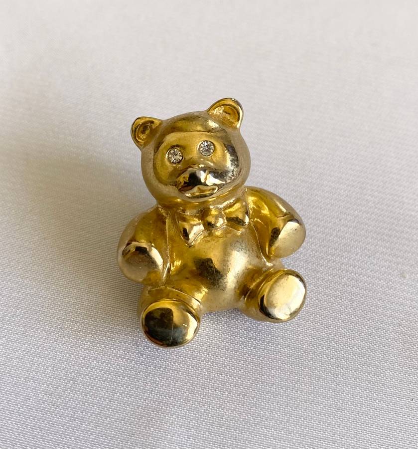 Brooch - Teddy Bear Design. Gold Colour #ML181