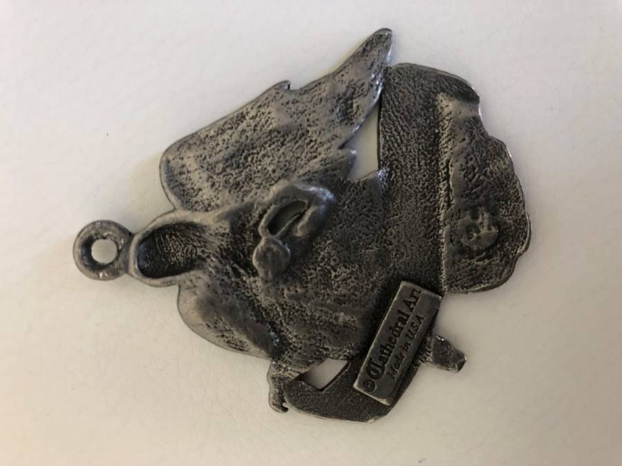 Keyring - Cathedral Art Keyring (Made in the USA), Silver Colour #ML309