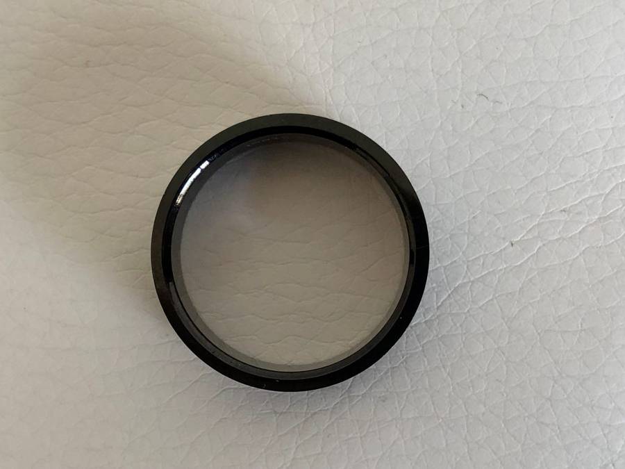 Black Stainless Steel Ring With Flame Design on the Front #ML323 R295.00 | Dimensions: Size W