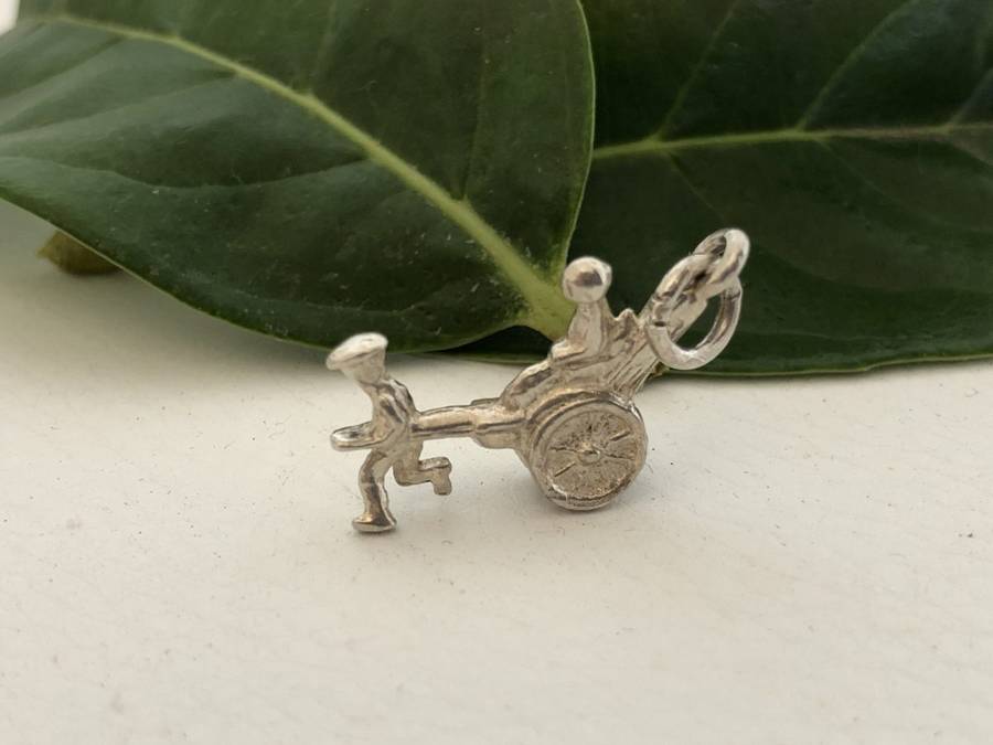 Silver Rickshaw Charm #ML370 R120.00 | Dimensions: 22mm by 9mm