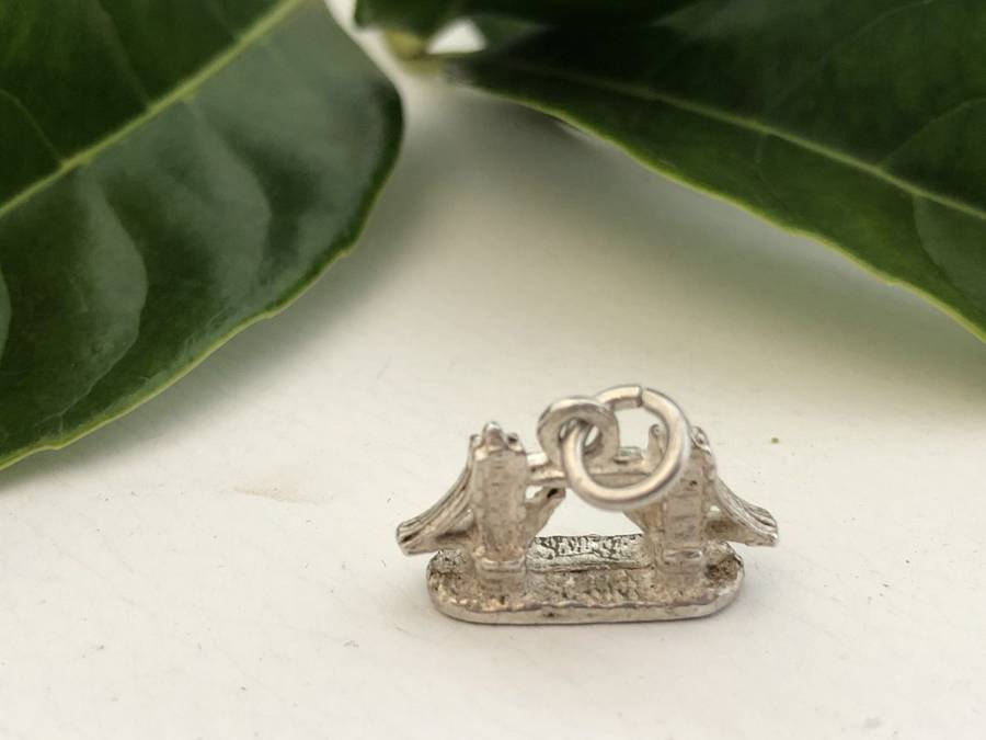 Silver London Bridge Charm #ML375 R120.00 | Dimensions: 20mm by 12mm