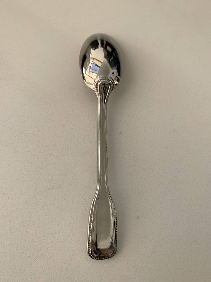 Antiques and Collectibles - Silver Plated Egg Cup and Spoon, In Original Box #ML671 | Dimensions:...