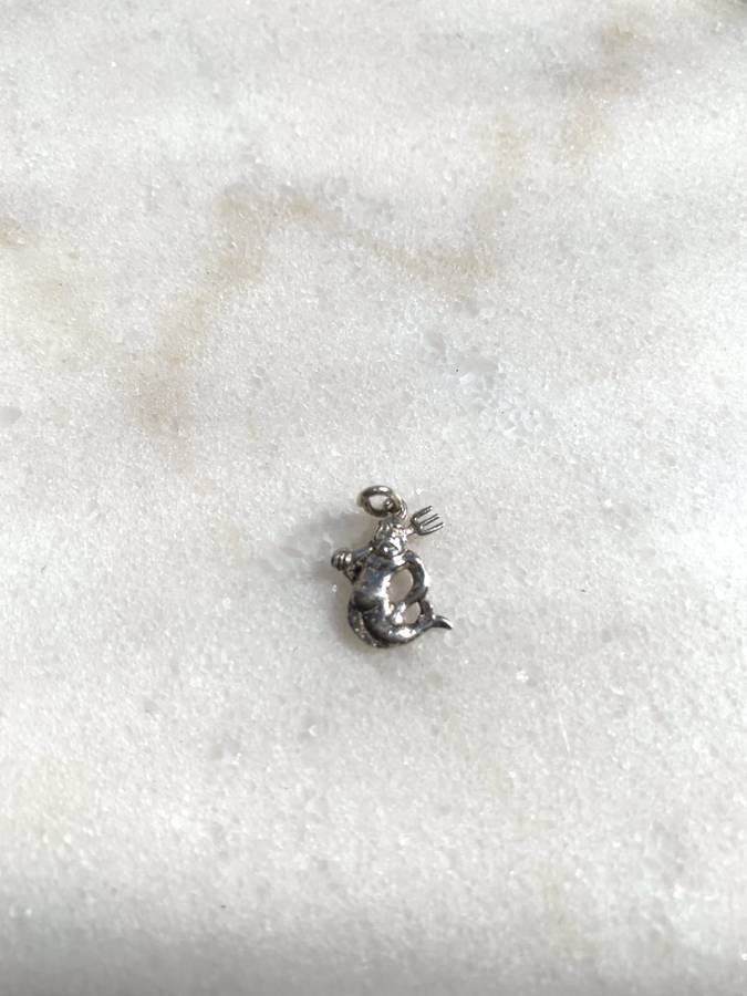 Charm - Silver Poseidon With Fork #ML810