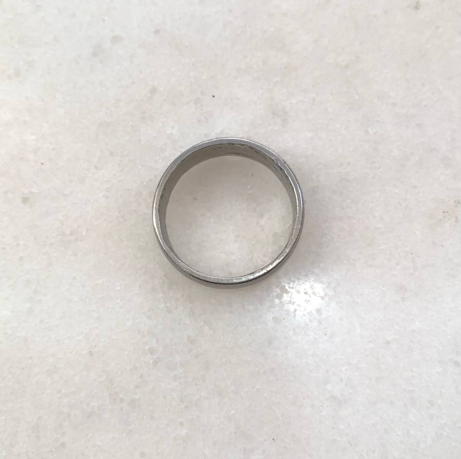 Silver Colour Plain Band Ring #ML934 R180.00 | Dimensions: Ring Size U+