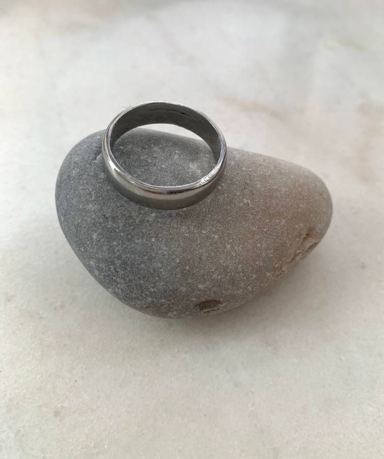 Silver Colour Plain Band Ring #ML934 R180.00 | Dimensions: Ring Size U+