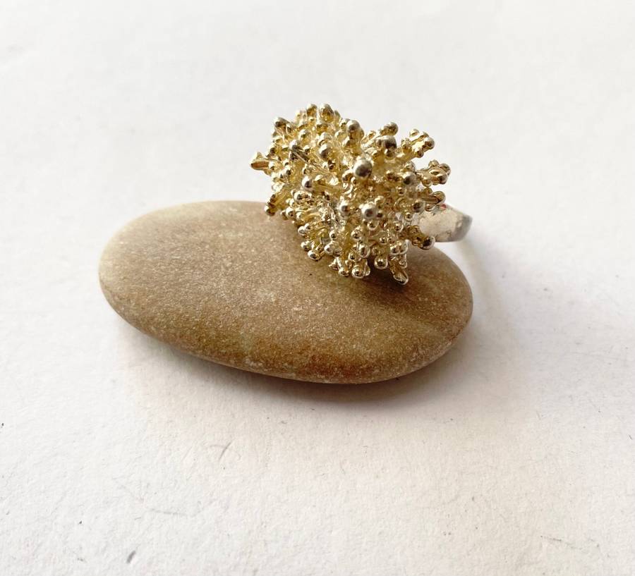 Ring - Silver Band With Cluster Top Design #ML1400