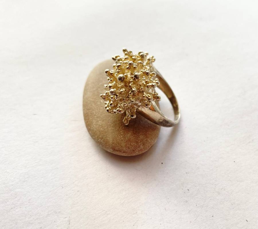 Ring - Silver Band With Cluster Top Design #ML1400