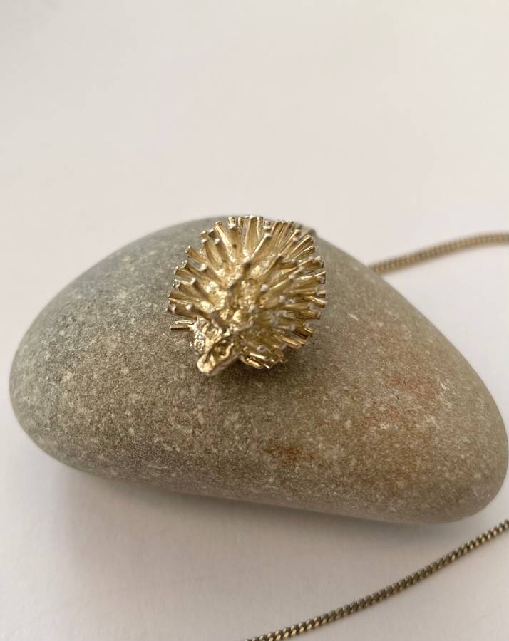 Necklace - Silver Hedgehog Pendant on Silver Chain #ML1433
