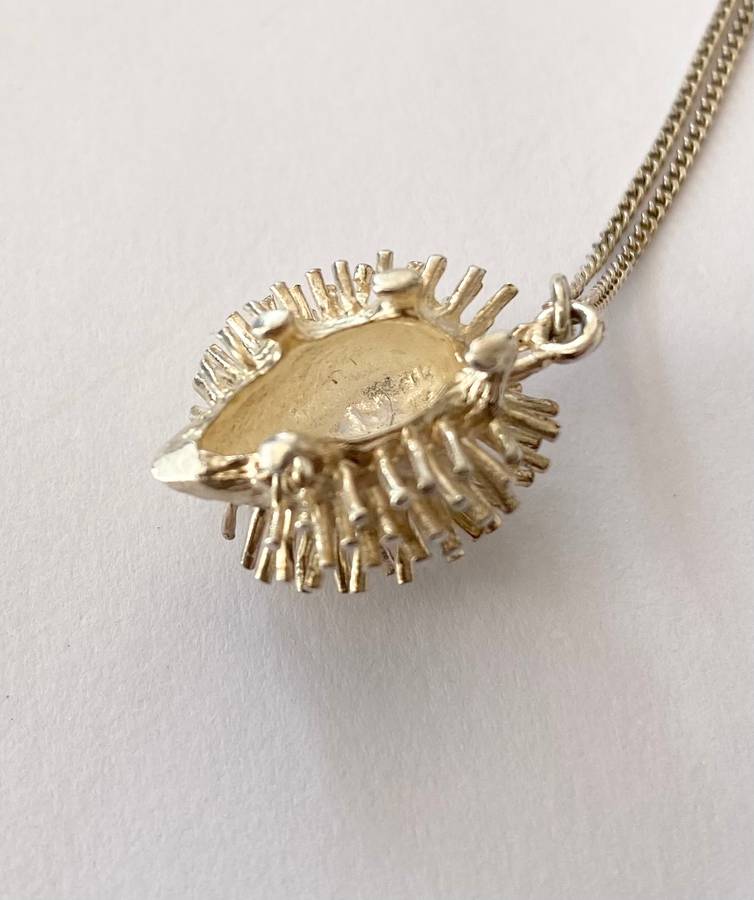 Necklace - Silver Hedgehog Pendant on Silver Chain #ML1433