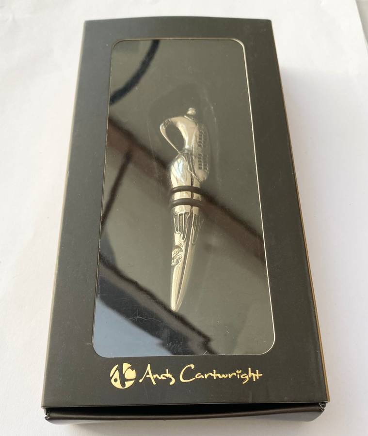 Antiques and Collectibles - Andy Cartwright Tribal Warrior Wine Stopper In Original Box #ML1481