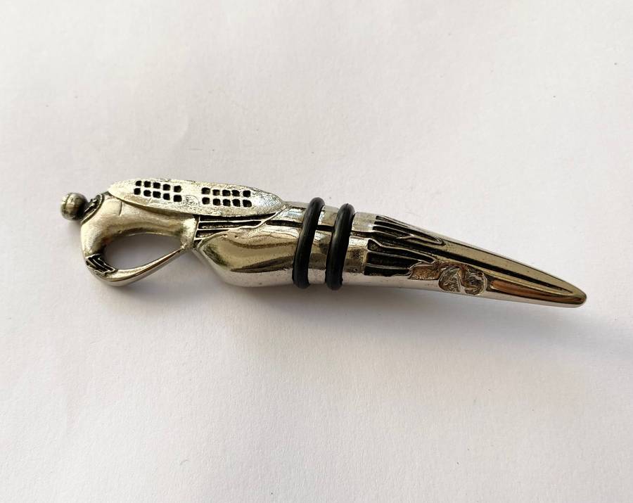 Antiques and Collectibles - Andy Cartwright Tribal Warrior Wine Stopper In Original Box #ML1481