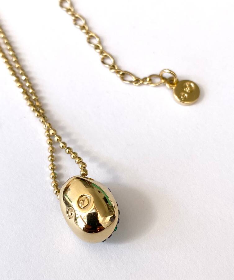 Set - Swarovski Necklace and Earrings. Pear Shaped Studs and Pendant on Chain. Coloured Crystals ...