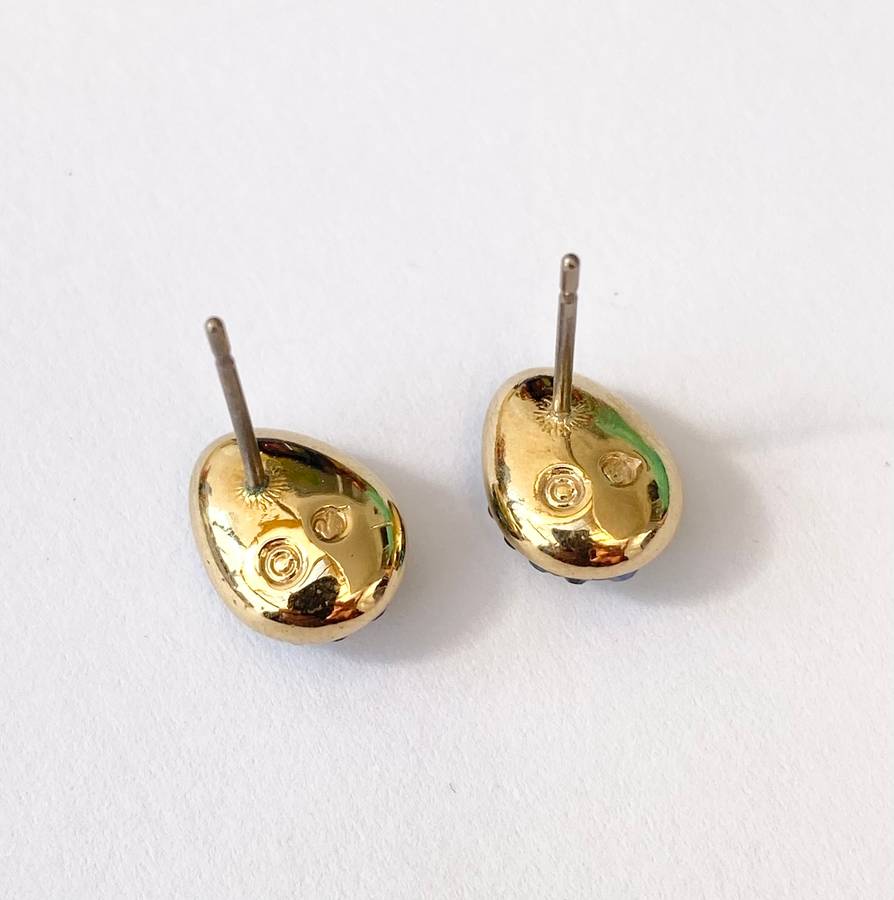 Set - Swarovski Necklace and Earrings. Pear Shaped Studs and Pendant on Chain. Coloured Crystals ...