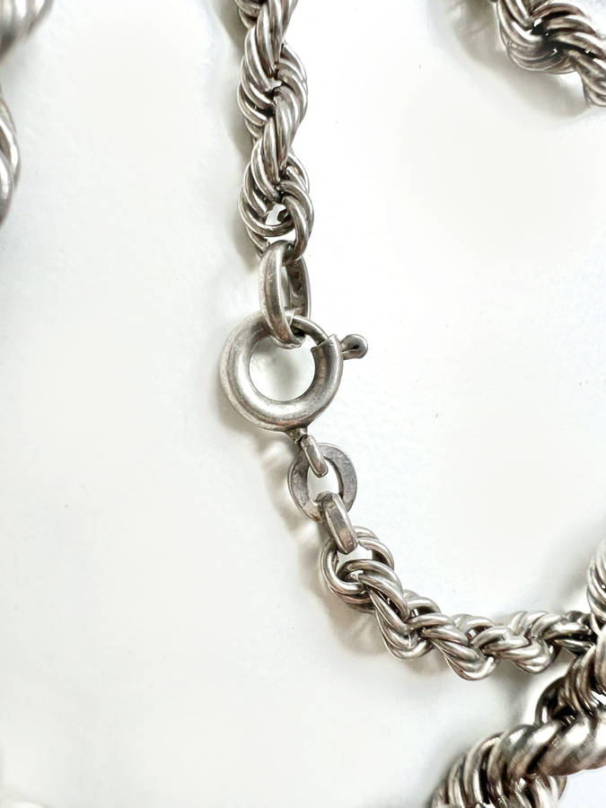 Necklace - 925 Silver Ladies Rope Chain Design ML1959