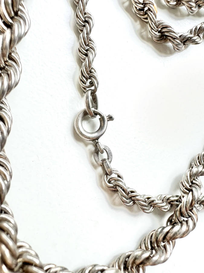 Necklace - 925 Silver Ladies Rope Chain Design ML1959