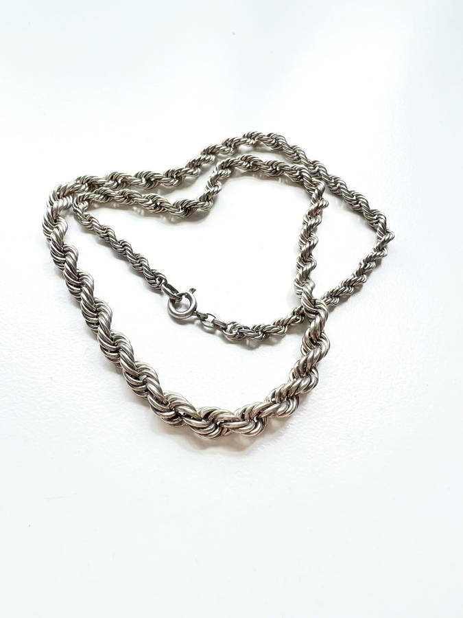 Necklace - 925 Silver Ladies Rope Chain Design ML1959