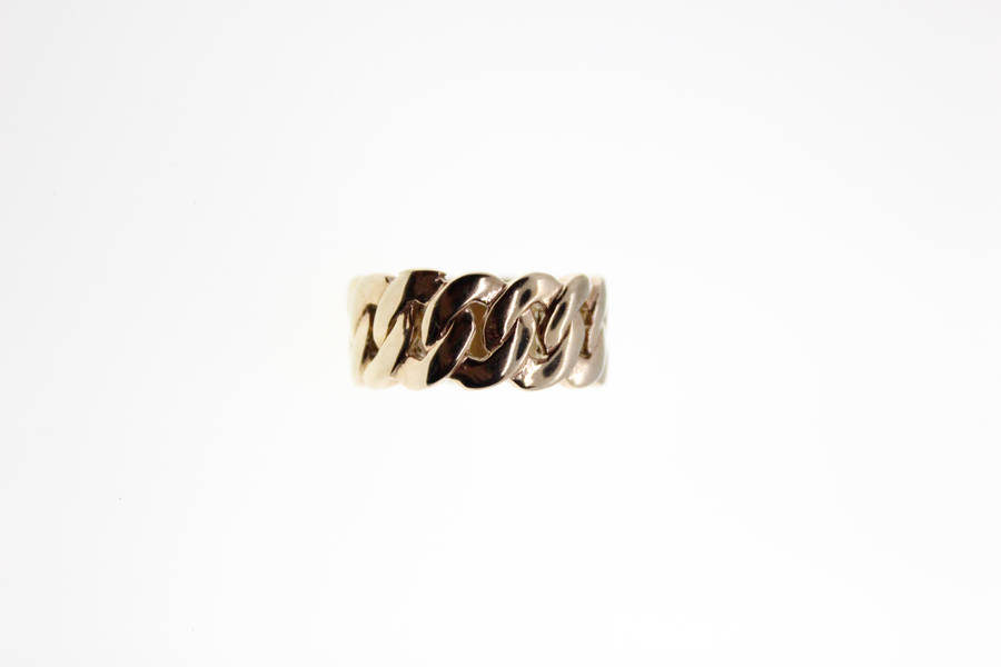 Ring - Fashion Gold Tone Link Chain Style Ring - ML2329