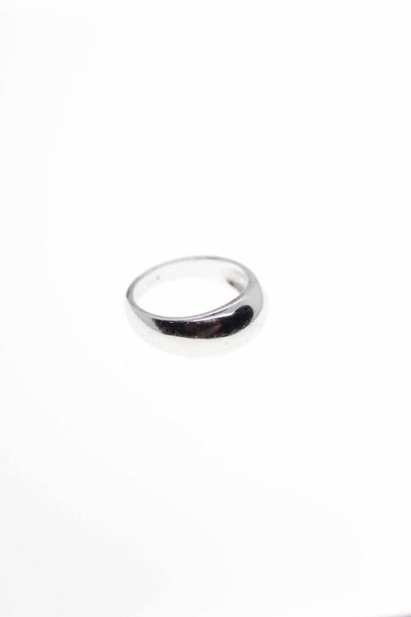 Ring - Vintage Silver Tone Camille Lucie Stamped Ring - ML2488