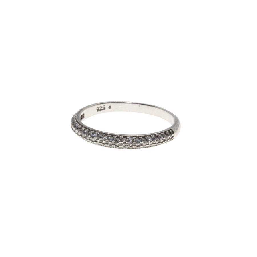 Ring - 925 Silver Band with Parve - ML2934