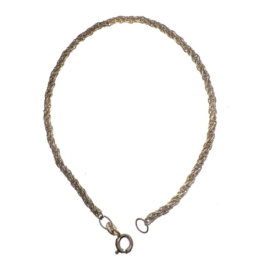 Bracelet - 925 Silver Rope Dainty Bracelet - ML2040