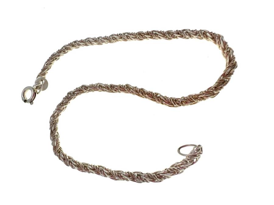 Bracelet - 925 Silver Rope Dainty Bracelet - ML2040