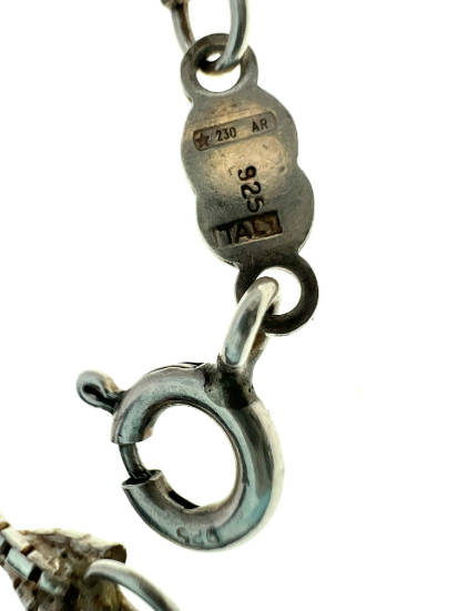 Bracelet - Silver Chain Bracelet Plaited Box Chain Stamped Italy - ML2045