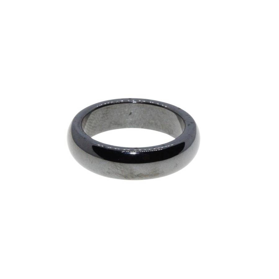 Ring - Gun Metal Tone Mens Ring. Plain & Elegant - ML3236