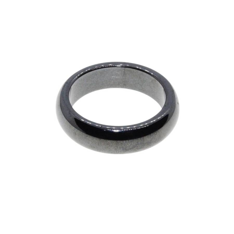 Ring - Gun Metal Tone Mens Ring. Plain & Elegant - ML3236