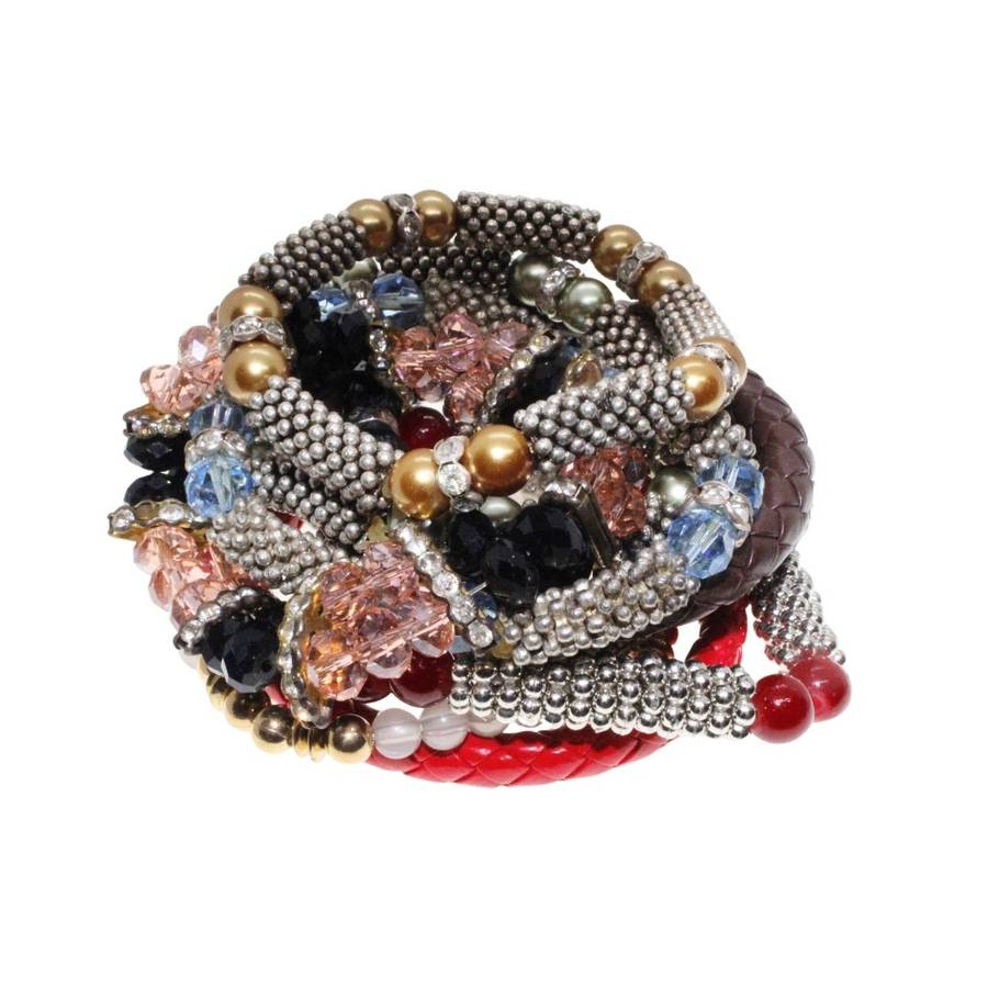 Bracelets - Assorted colours, sizes, materials etc. Fun Party Pack Bracelets x 10 - ML3437
