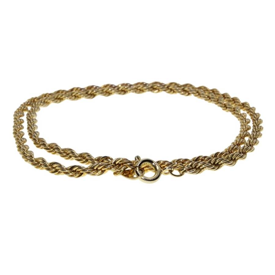 Chain - Gold Tone Rope Chain - ML3492