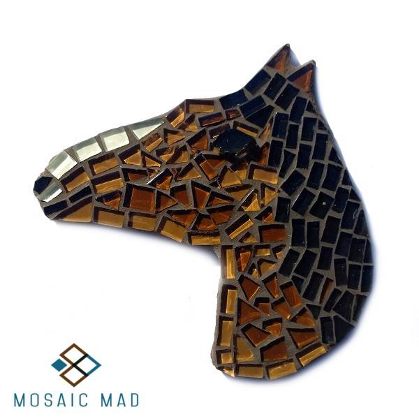 Mosaic Project- HORSE BROWN & BLACK . DIY kit