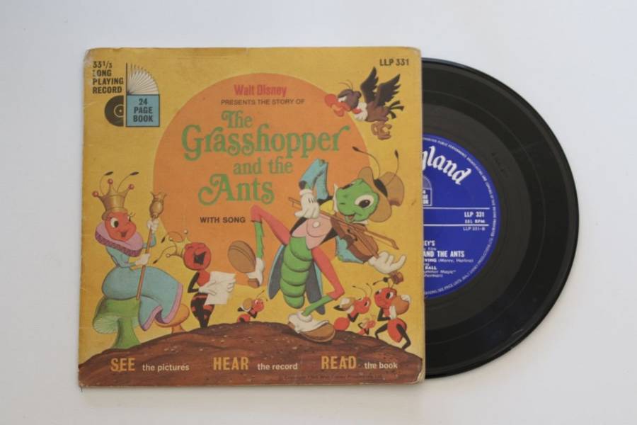 Walt Disney - The Grasshopper And The Ants (7")(VG)