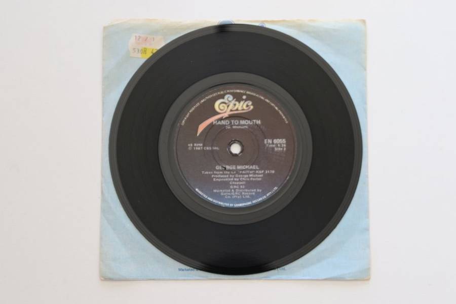 George Michael - Hand To Mouth (7")(VG/Gen)